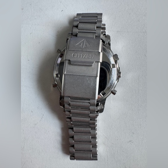 Citizen Chronograph Watch Men 39mm B3531-351347 Date Alarm - Picture 7 of 9